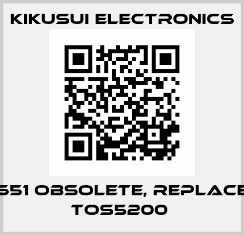 TOS8651 obsolete, replacement TOS5200  Kikusui Electronics