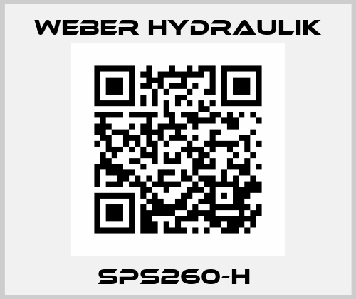 SPS260-H  Weber Hydraulik