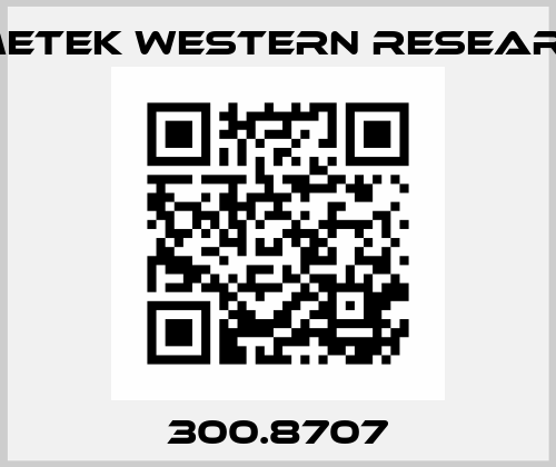 300.8707 Ametek Western Research