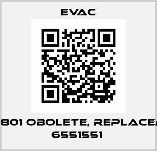 5444801 obolete, replacement 6551551  Evac