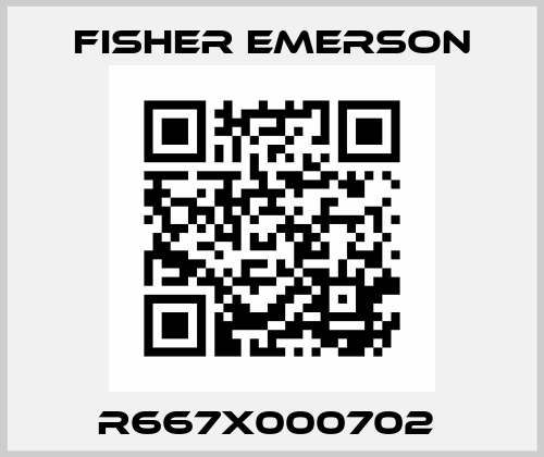 R667X000702  Fisher Emerson