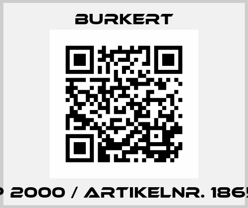 Typ 2000 / Artikelnr. 186593 Burkert