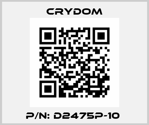 P/N: D2475P-10  Crydom