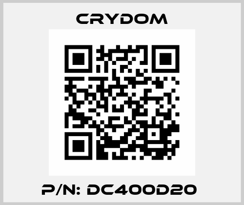 P/N: DC400D20  Crydom