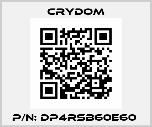 P/N: DP4RSB60E60  Crydom