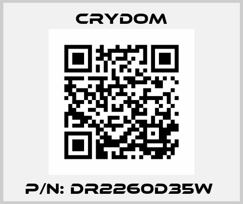 P/N: DR2260D35W  Crydom