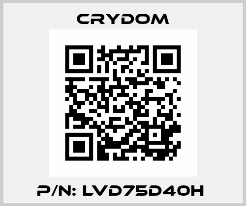 P/N: LVD75D40H  Crydom