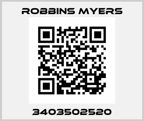 3403502520 Robbins Myers
