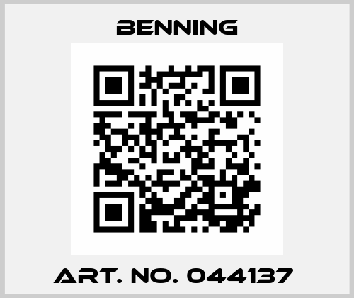 Art. No. 044137  Benning