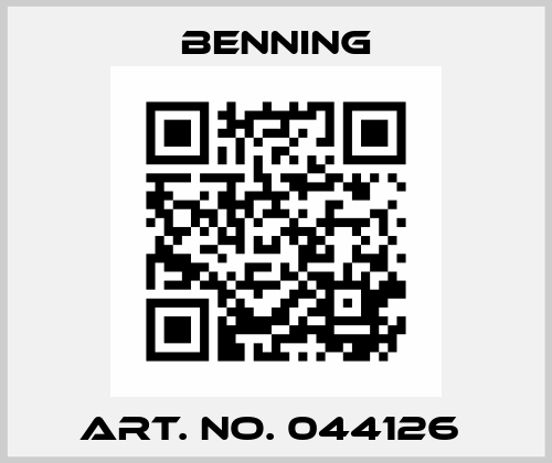 Art. No. 044126  Benning