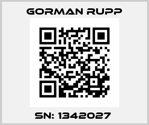 SN: 1342027  Gorman Rupp