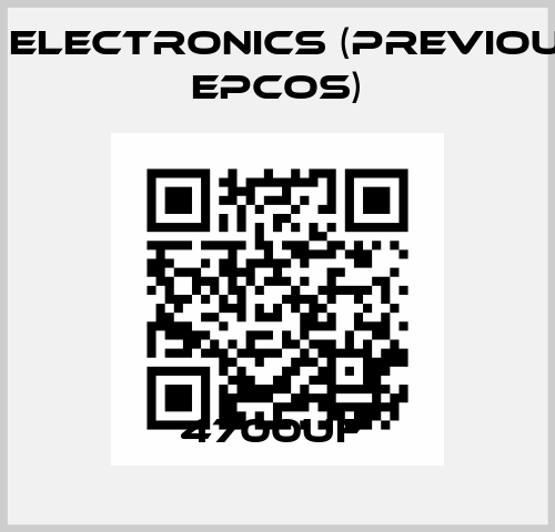4700UF  TDK Electronics (previously EPCOS)
