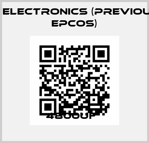 4800UF   TDK Electronics (previously EPCOS)