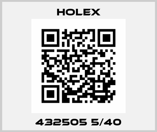 432505 5/40 Holex