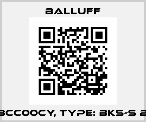 P/N: BCC00CY, Type: BKS-S 28-03 Balluff