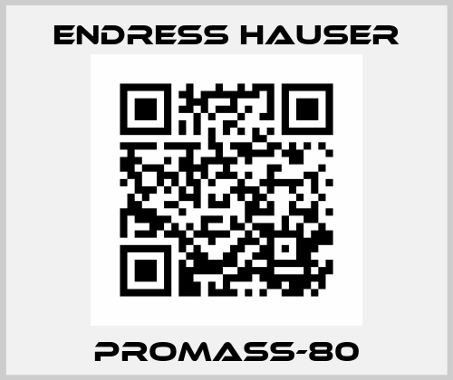 Promass-80 Endress Hauser