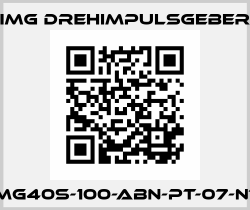 IMG40S-100-ABN-PT-07-NT IMG Drehimpulsgeber