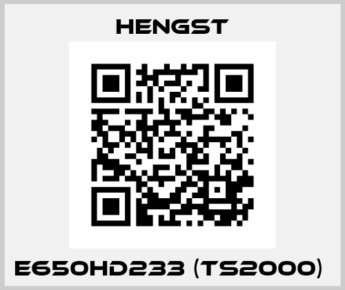 E650HD233 (TS2000)  Hengst