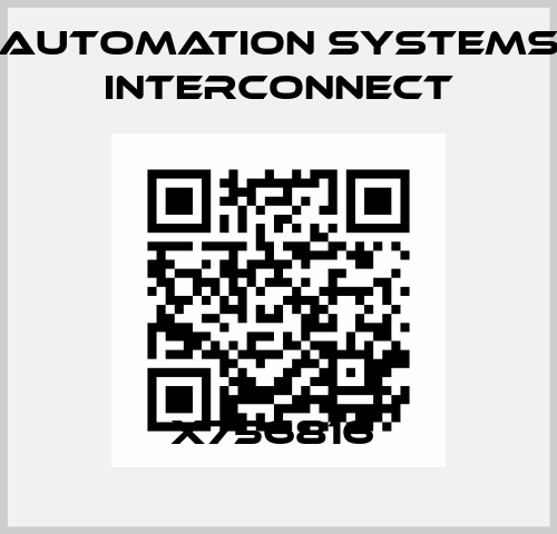 X756816  Automation Systems Interconnect