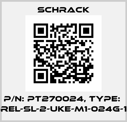 P/N: PT270024, Type:  SREL-SL-2-UKE-M1-024G-12 Schrack