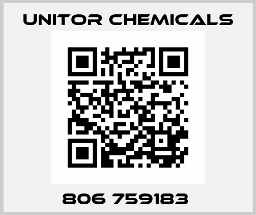 806 759183  Unitor Chemicals