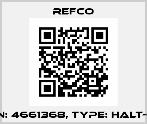 p/n: 4661368, Type: HALT-08 Refco