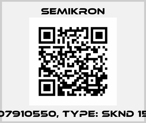 P/N: 07910550, Type: SKND 150F12 Semikron
