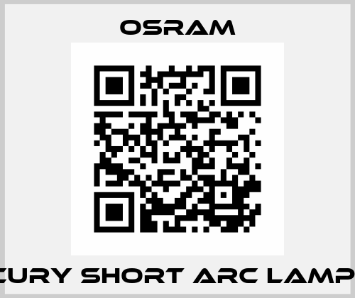 Mercury Short ARC Lamp HBO  Osram