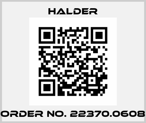 Order No. 22370.0608 Halder
