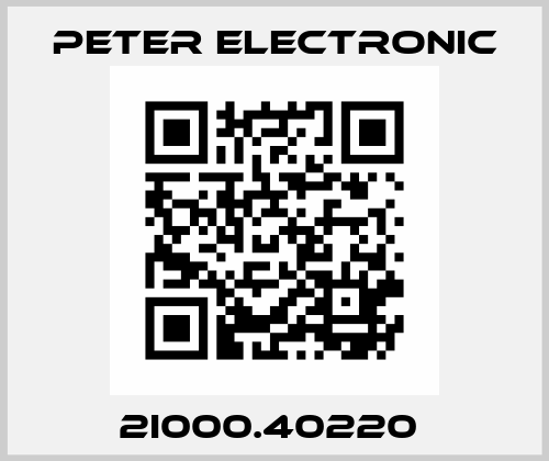 2I000.40220  Peter Electronic