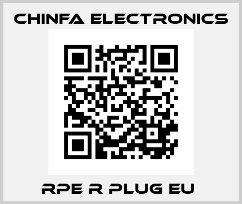 RPE R Plug EU  Chinfa Electronics