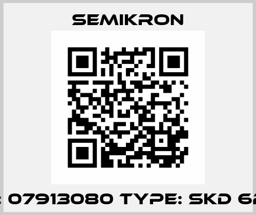 P/N: 07913080 Type: SKD 62/16 Semikron