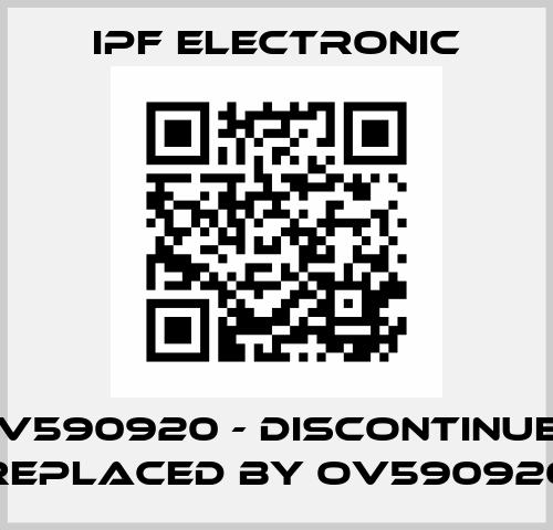 OV590920 - DISCONTINUED replaced by OV590920 IPF Electronic
