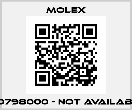 510798000 - NOT AVAILABLE Molex
