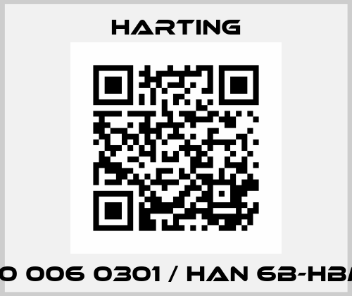 09 30 006 0301 / Han 6B-HBM-SL Harting