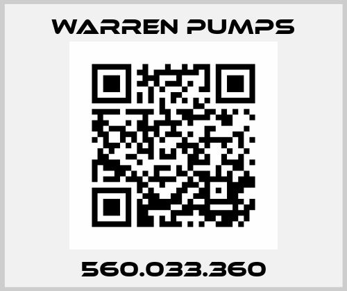 560.033.360 Warren Pumps