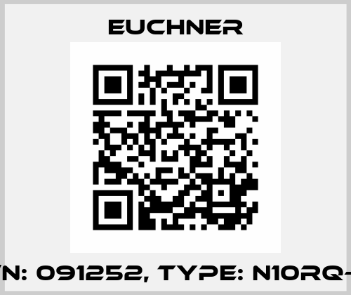 p/n: 091252, Type: N10RQ-M Euchner