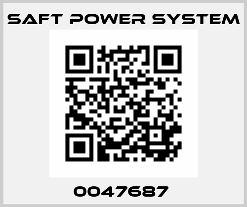 0047687  SAFT POWER SYSTEM