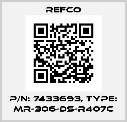 p/n: 7433693, Type: MR-306-DS-R407C Refco