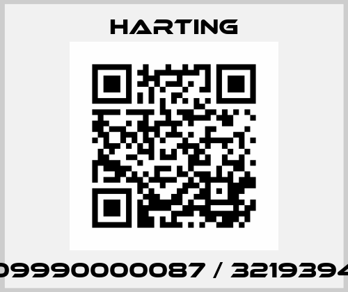 09990000087 / 3219394 Harting