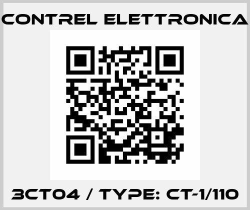 3CT04 / Type: CT-1/110 Contrel Elettronica