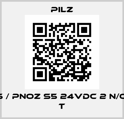 750105 / PNOZ s5 24VDC 2 n/o 2 n/o t Pilz