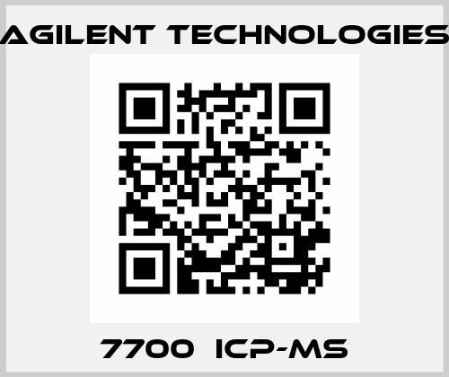 7700  ICP-MS Agilent Technologies