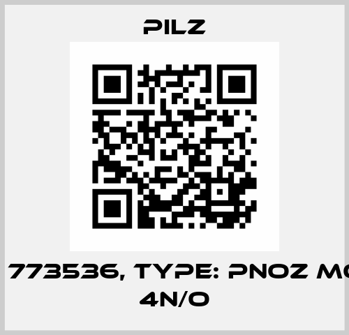 p/n: 773536, Type: PNOZ mo4p 4n/o Pilz
