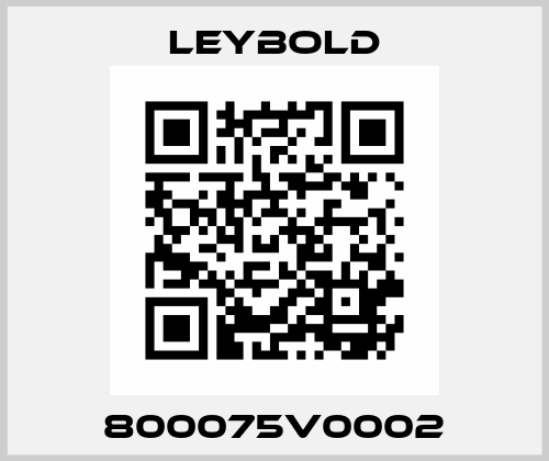 800075V0002 Leybold