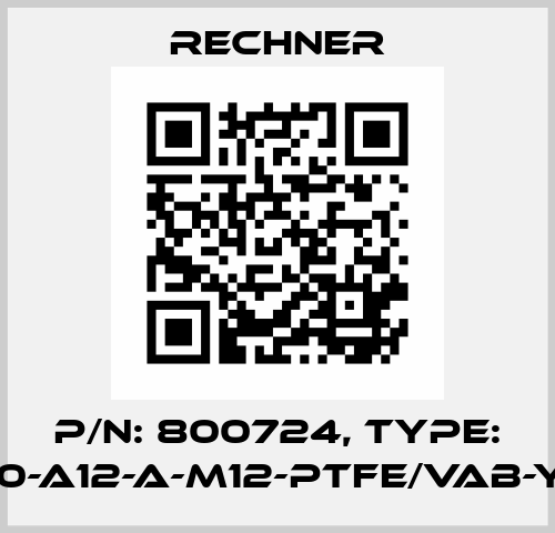 p/n: 800724, Type: KAS-80-A12-A-M12-PTFE/VAb-Y5-1-HP Rechner