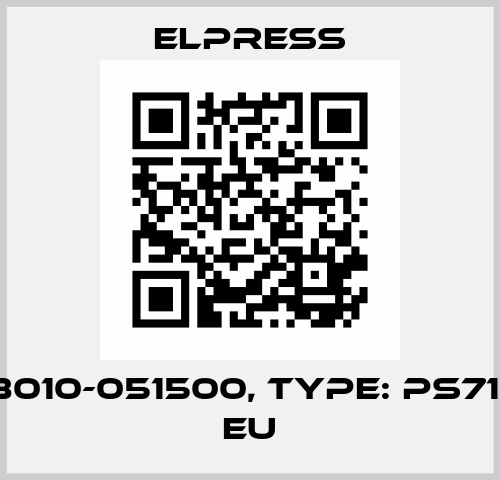 p/n: 8010-051500, Type: PS710EBC EU Elpress