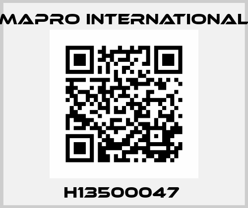 H13500047  MAPRO International