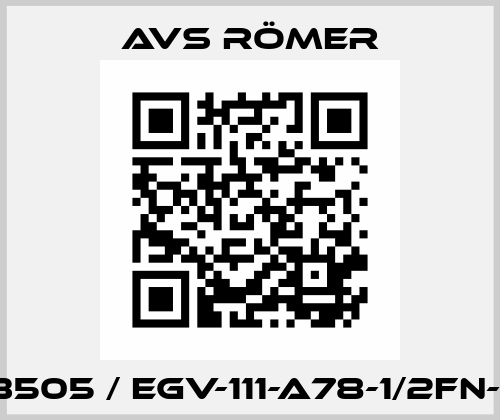 613505 / EGV-111-A78-1/2FN-00 Avs Römer