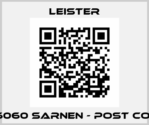 CH-6060 Sarnen - post code!!  Leister